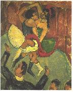 Ernst Ludwig Kirchner Dance of negros Spain oil painting artist